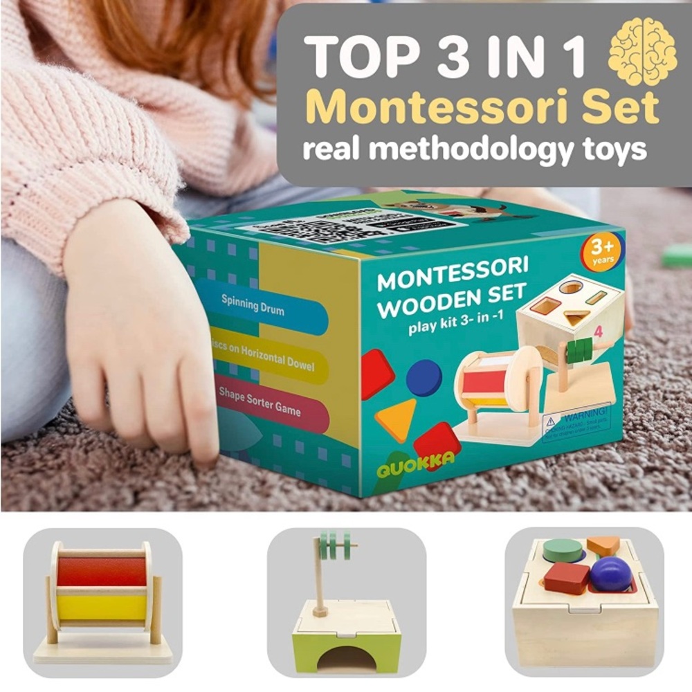 Shape Sorter Toys for Toddlers 1 2 3 Year Old | Rainbow Spinning Drum |